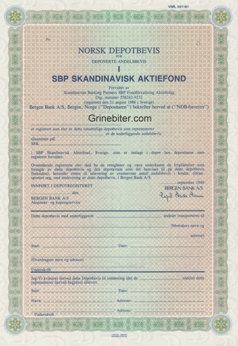 SBP Skandinavisk Aktiefond


