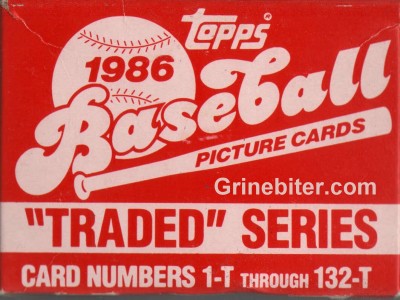Topps Traded Series 1986