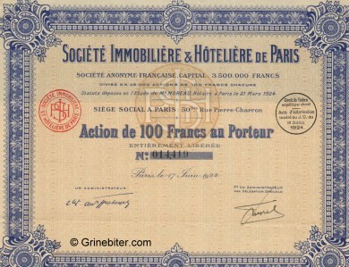 Societe Immobiliere et Hoteliere de Paris