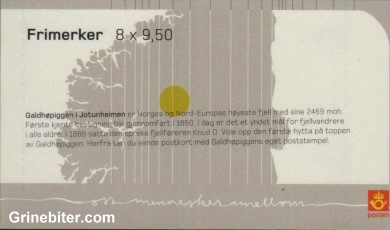 Europa brevandrere FH133 frimerkehefte