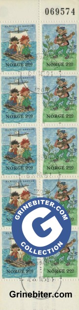 FH62 Karius og Baktus og Klatremus Lillemann frimerker