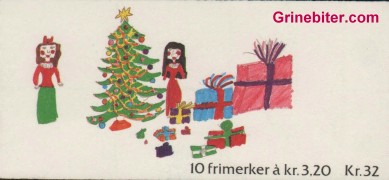 Borna og snmannen og Julekyrkja FH76 frimerkehefte