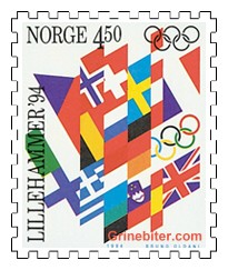 Norske flagget, OL-flagget Lillehammer
