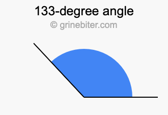 133-degree angle