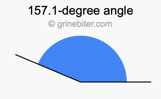 157.1-degree angle