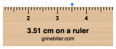 Where is 3.51 centimeters on a ruler