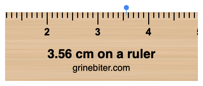 Where is 3.56 centimeters on a ruler