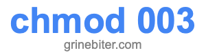 chmod 003 chmod 003