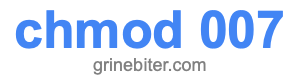 chmod 007 chmod 007