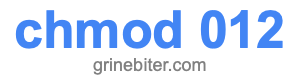 chmod 012