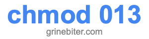 chmod 013