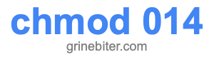 chmod 014