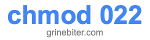 chmod 022 chmod 022