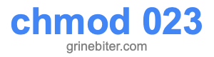chmod 023 chmod 023