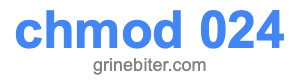 chmod 024