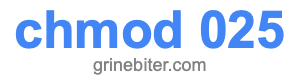 chmod 025 chmod 025