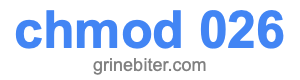 chmod 026 chmod 026