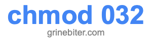 chmod 032 chmod 032