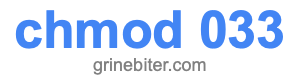 chmod 033 chmod 033
