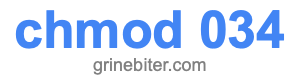 chmod 034
