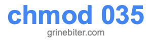 chmod 035
