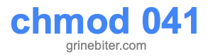 chmod 041 chmod 041