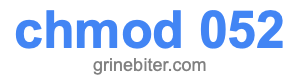 chmod 052
