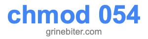 chmod 054
