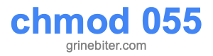 chmod 055