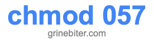 chmod 057