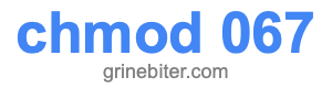 chmod 067 chmod 067