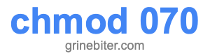 chmod 070 chmod 070