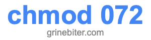 chmod 072 chmod 072