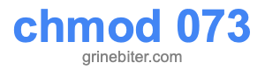 chmod 073 chmod 073