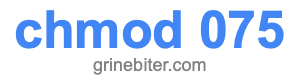 chmod 075 chmod 075