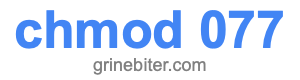 chmod 077 chmod 077