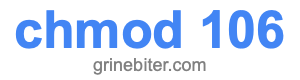 chmod 106