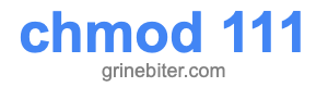 chmod 111
