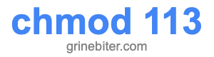 chmod 113