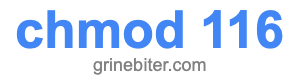 chmod 116 chmod 116
