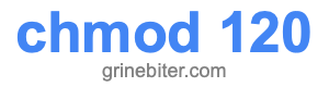chmod 120
