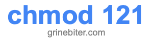 chmod 121