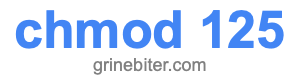 chmod 125