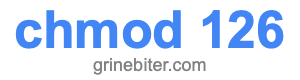 chmod 126