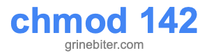 chmod 142