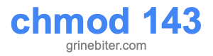 chmod 143 chmod 143