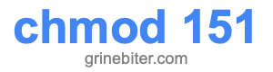 chmod 151