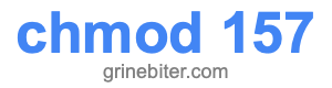 chmod 157