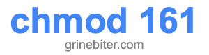 chmod 161 chmod 161