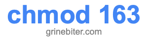 chmod 163 chmod 163